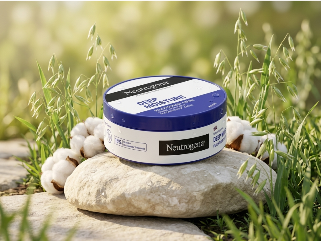 Neutrogena Deep Moisture hydratační krém v přírodním prostředí s ovsem